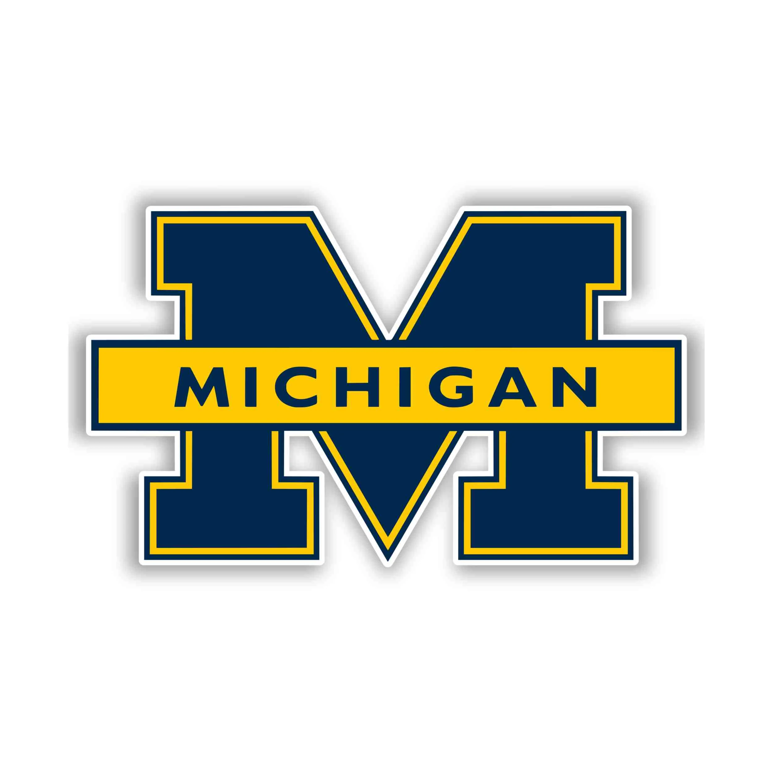 Michigan Wolverines Full Color Vinyl Decal - Custom Size