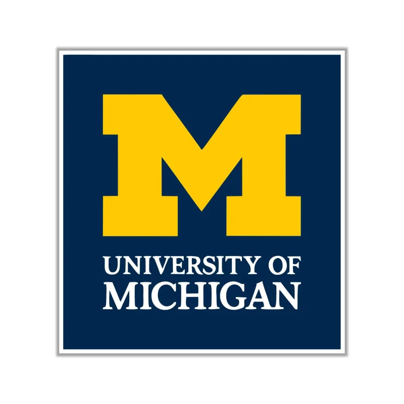 Michigan Wolverines Full Color Vinyl Decal - Custom Size