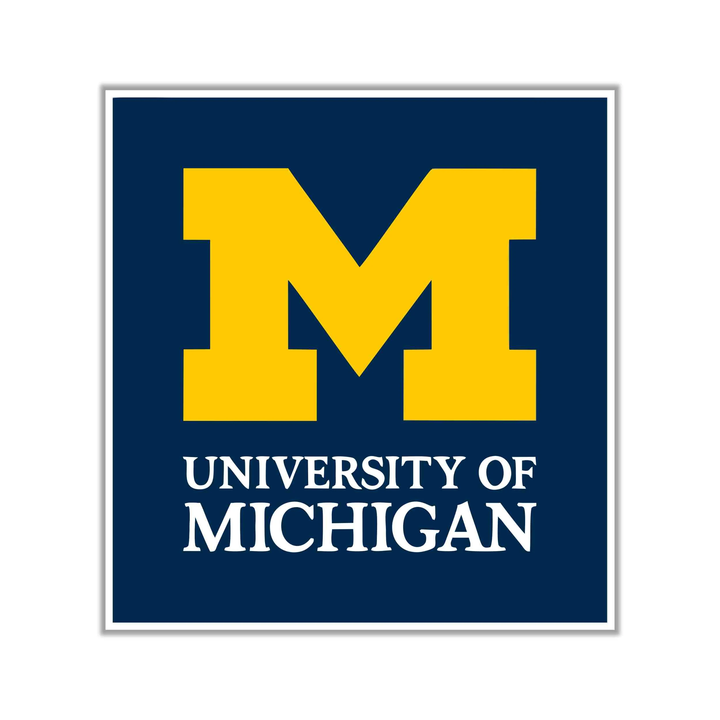 Michigan Wolverines Full Color Vinyl Decal - Custom Size