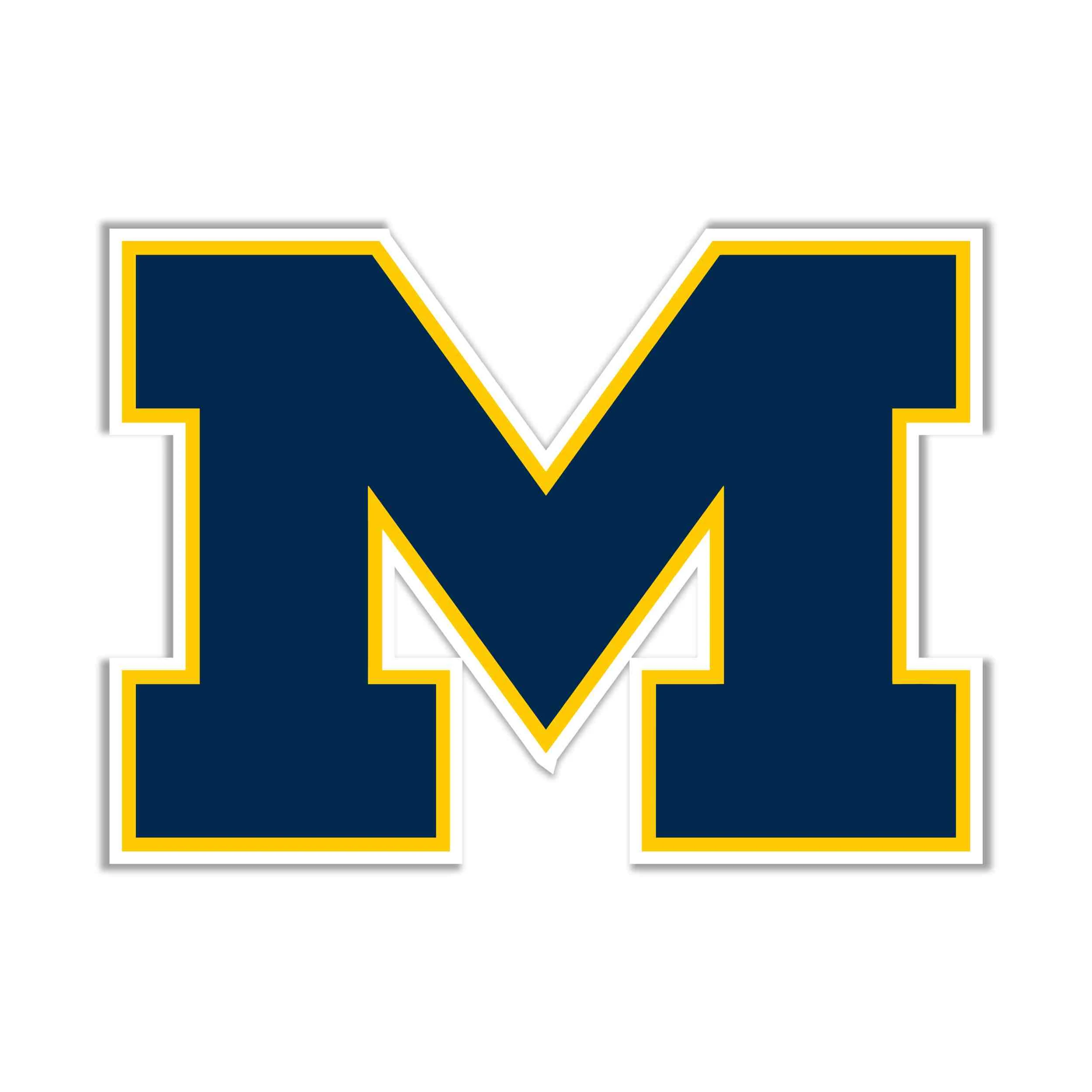 Michigan Wolverines Full Color Vinyl Decal - Custom Size