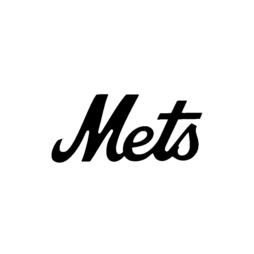 New York Mets - Mets Wordmark - Die Cut Vinyl Decal - Custom Size