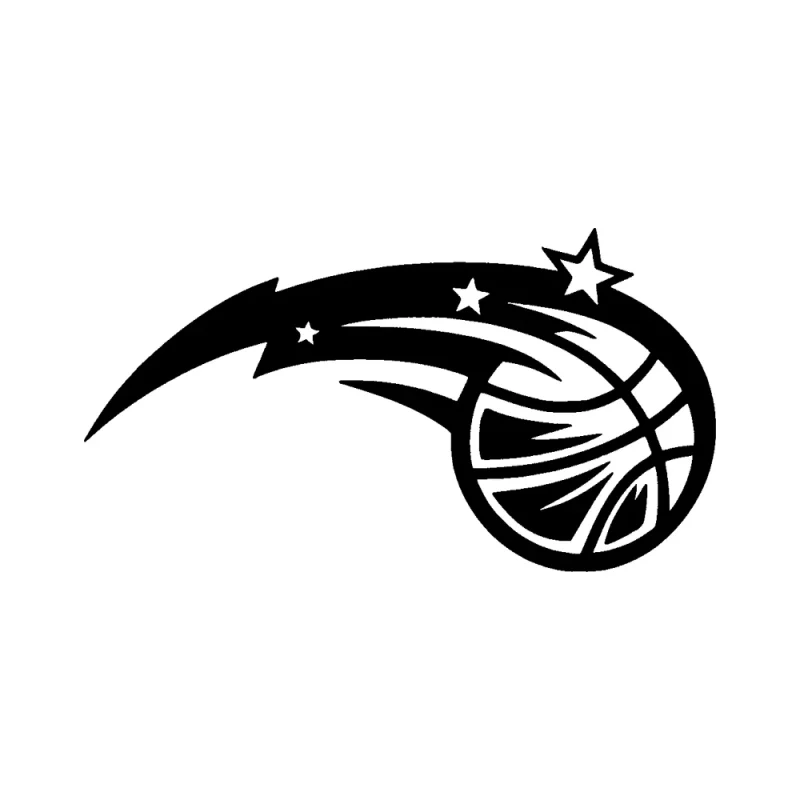 Orlando Magic - Design 2 - Die Cut Vinyl Decal - Custom Size