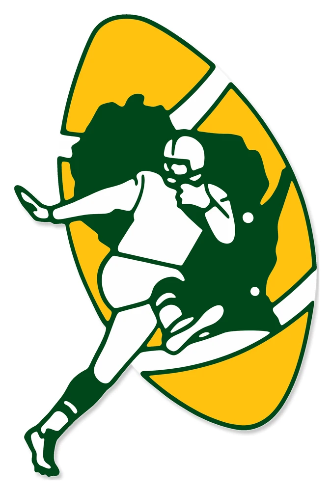 Packers Old School - Full Color Vinyl Sticker - Custom Size