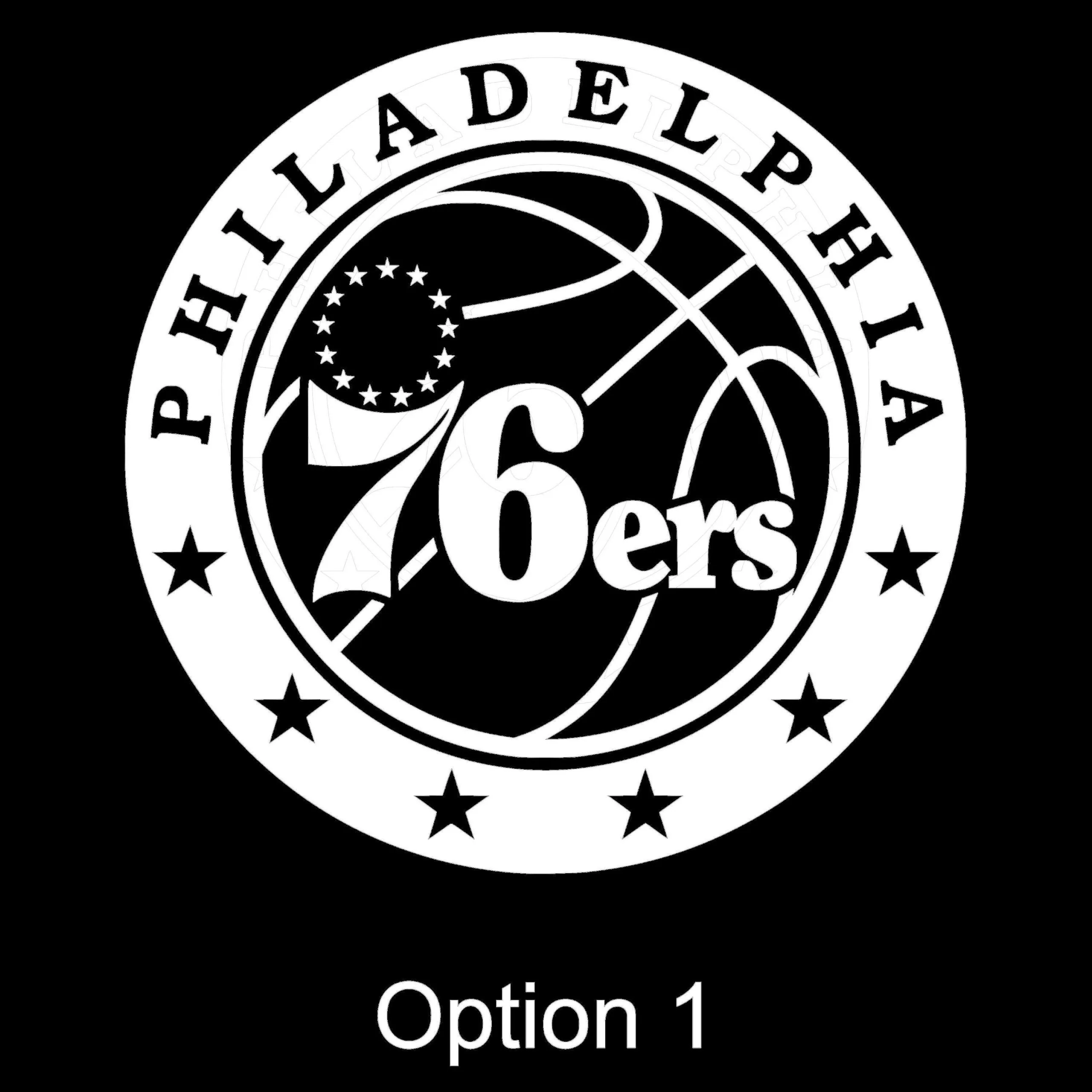 Philadelphia 76ers Vinyl Decal - Custom Size - Image 2