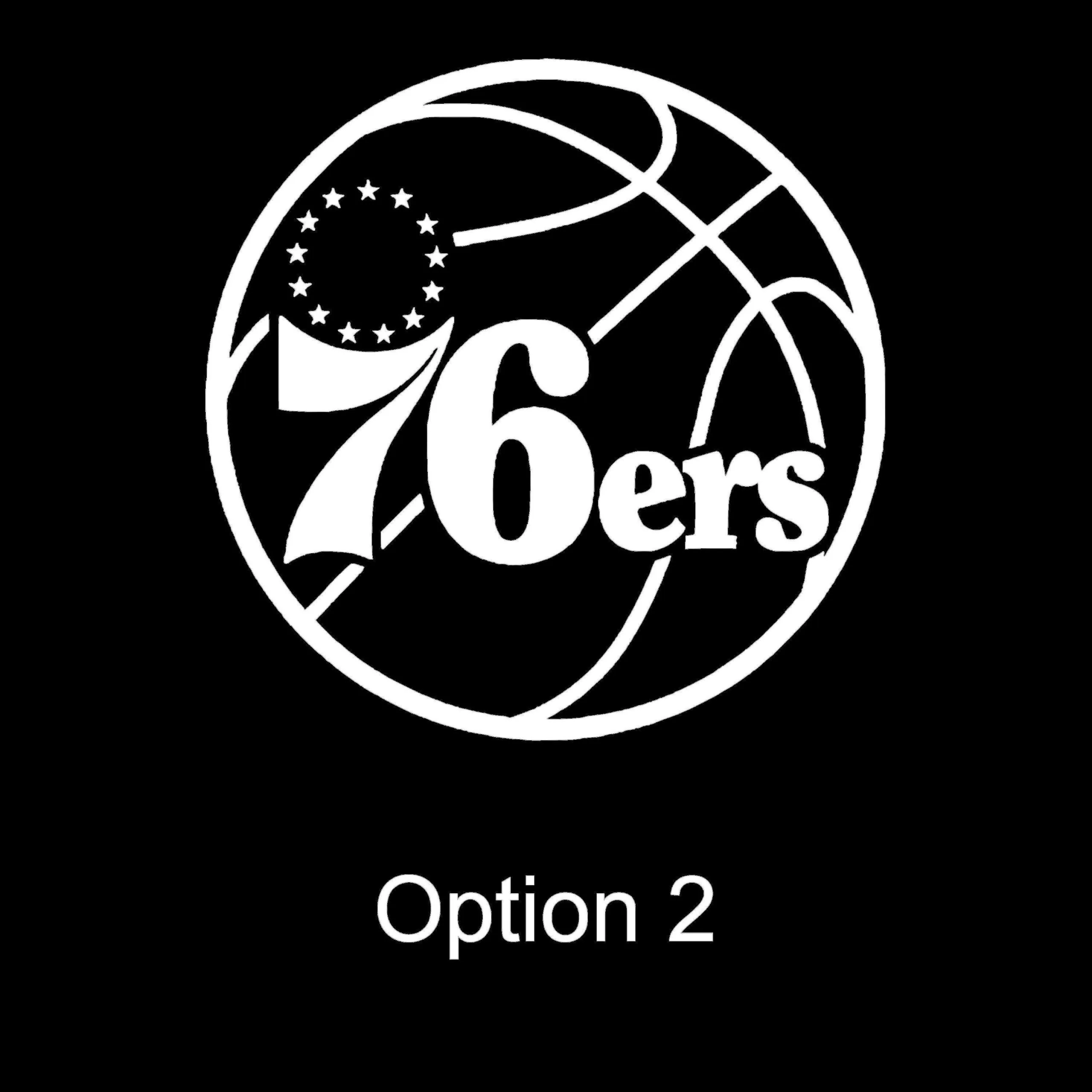 Philadelphia 76ers Vinyl Decal - Custom Size - Image 3