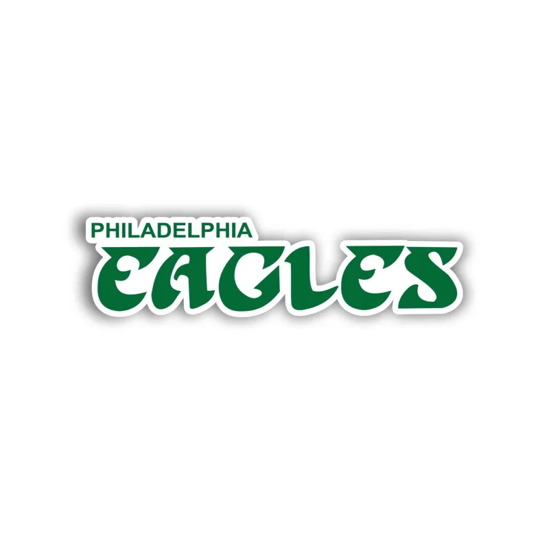 Philadelphia Eagles- Full Color Vinyl Sticker - Custom Size