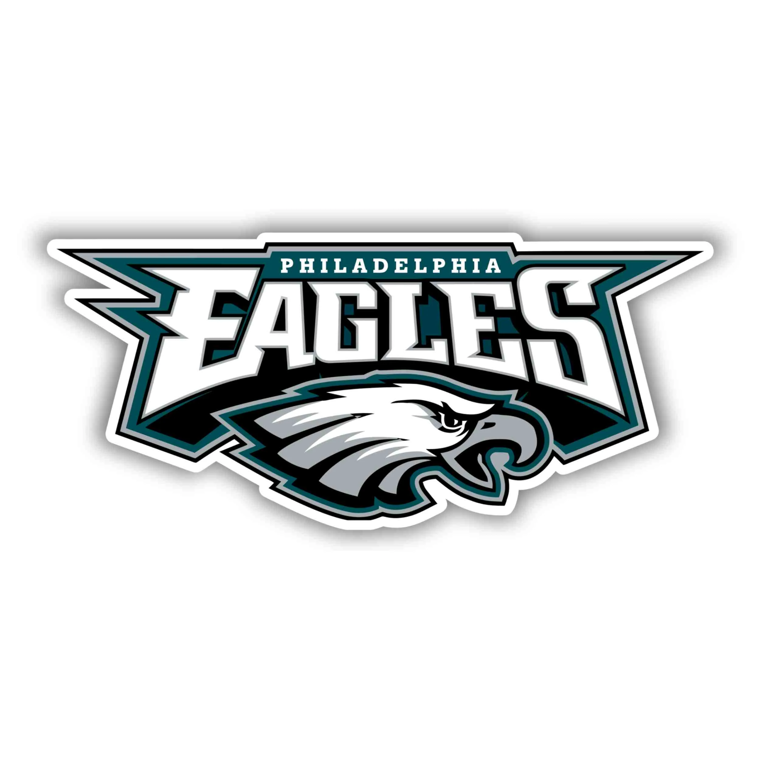 Philadelphia Eagles- Full Color Vinyl Sticker - Custom Size