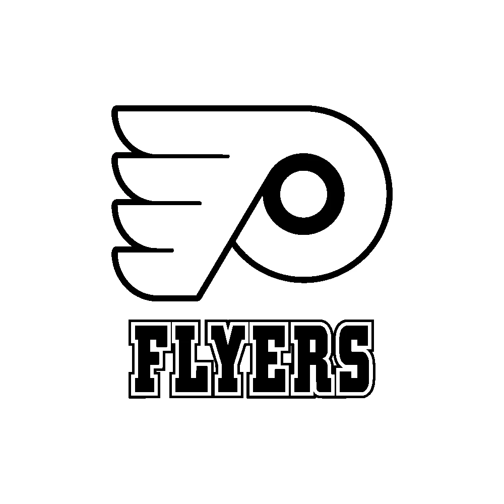Philadelphia Flyers - Design 2 - Die Cut Vinyl Decal - Custom Size