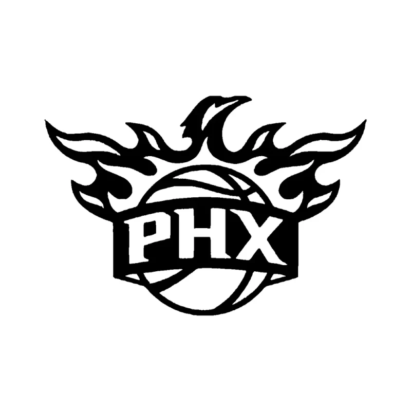 Phoenix Suns - Design 2 - Die Cut Vinyl Decal - Custom Size