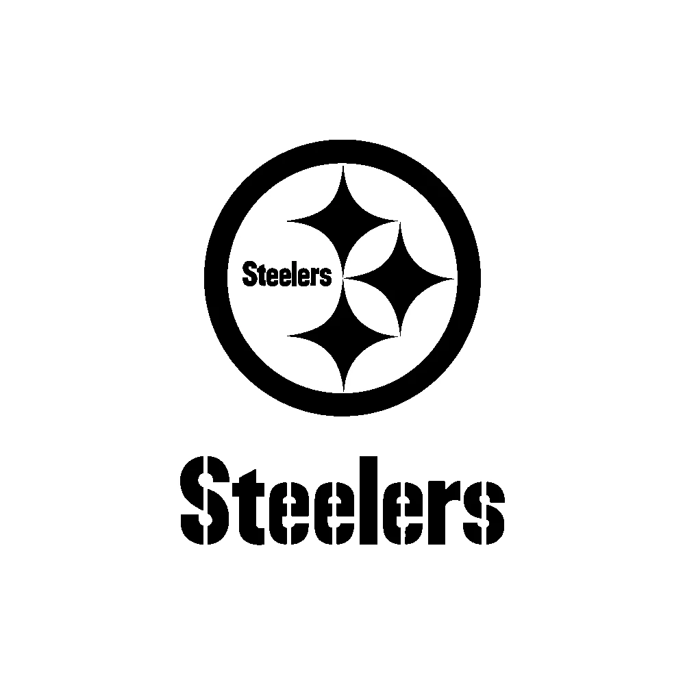 Pittsburgh Steelers - Design 1 - Die Cut Vinyl Decal - Custom Size
