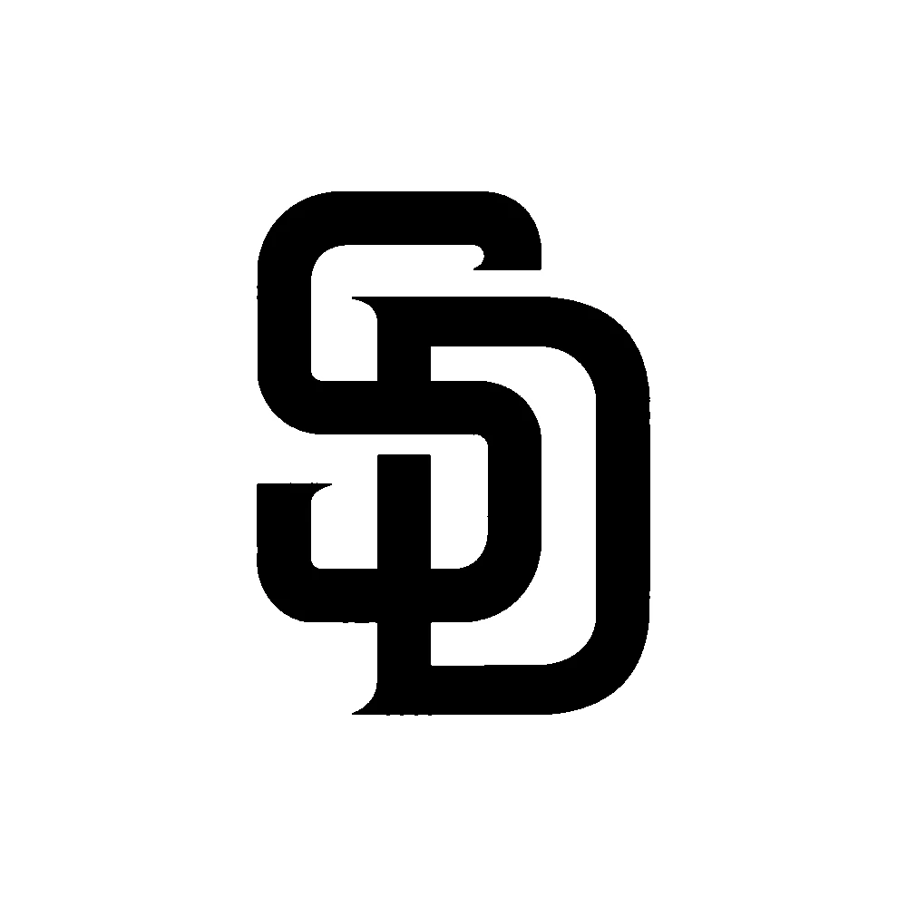 San Diego Padres - Design 1 - Die Cut Vinyl Decal - Custom Size