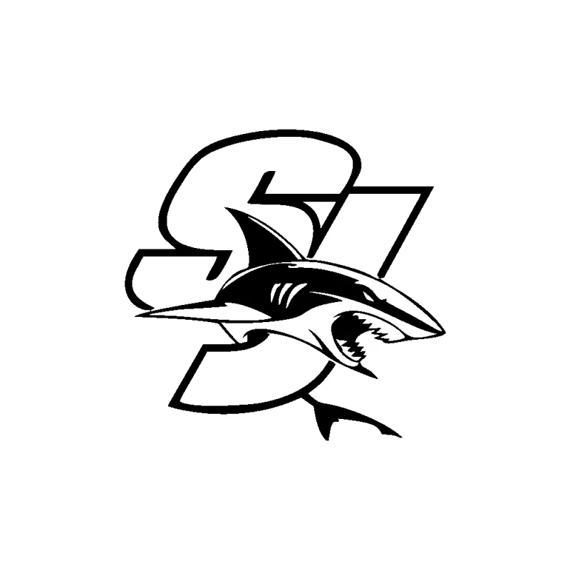 San Jose Sharks - Design 2 - Die Cut Vinyl Decal - Custom Size