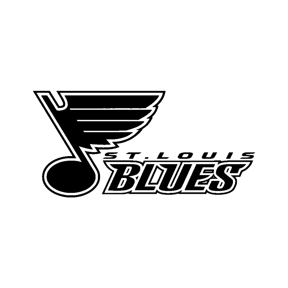 St. Louis Blues - Design 2 - Die Cut Vinyl Decal - Custom Size