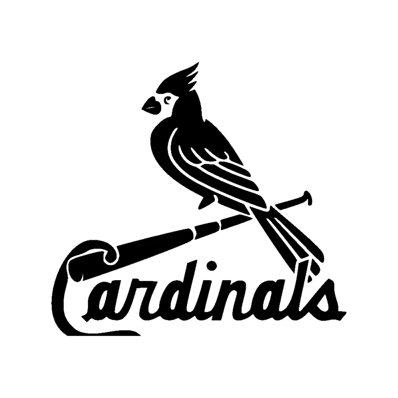 St Louis Cardinals - Design 2 - Die Cut Vinyl Decal - Custom Size