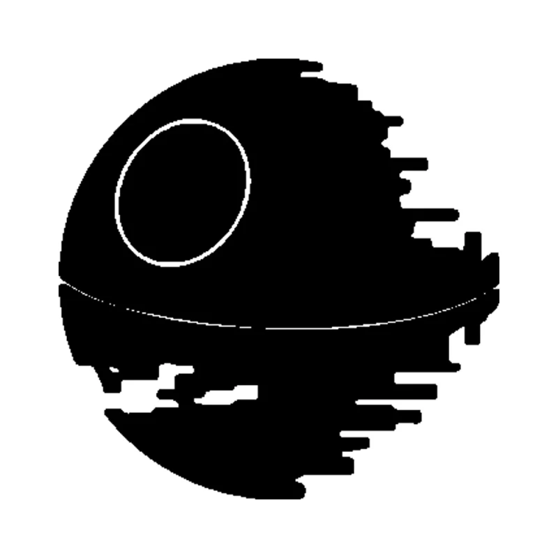 Star Wars Death Star Vinyl Decal - Custom Size