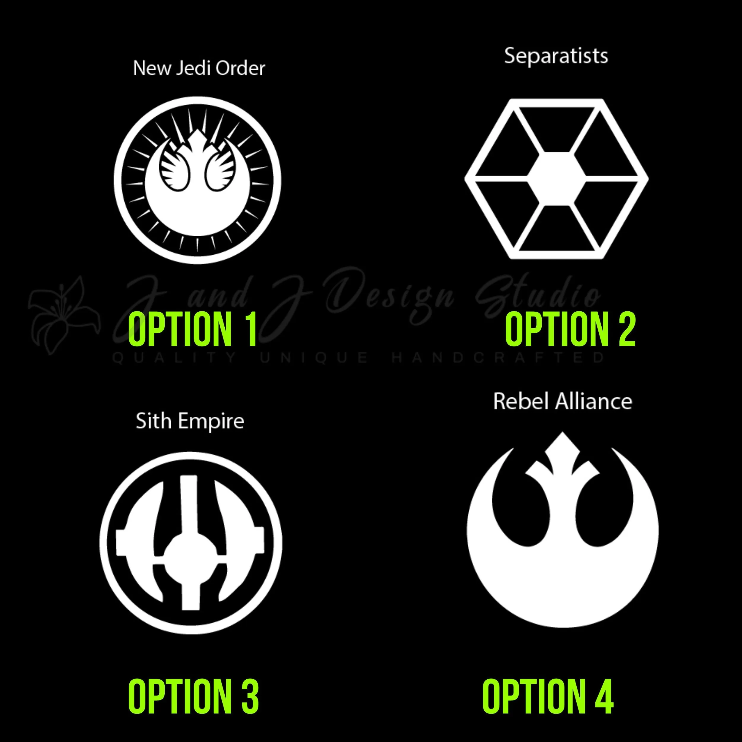 Star Wars Sigils Vinyl Decal - Custom Size - Image 2