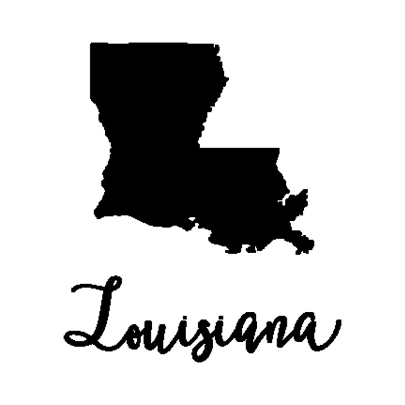 State of Louisiana Vinyl Decal - Custom Size