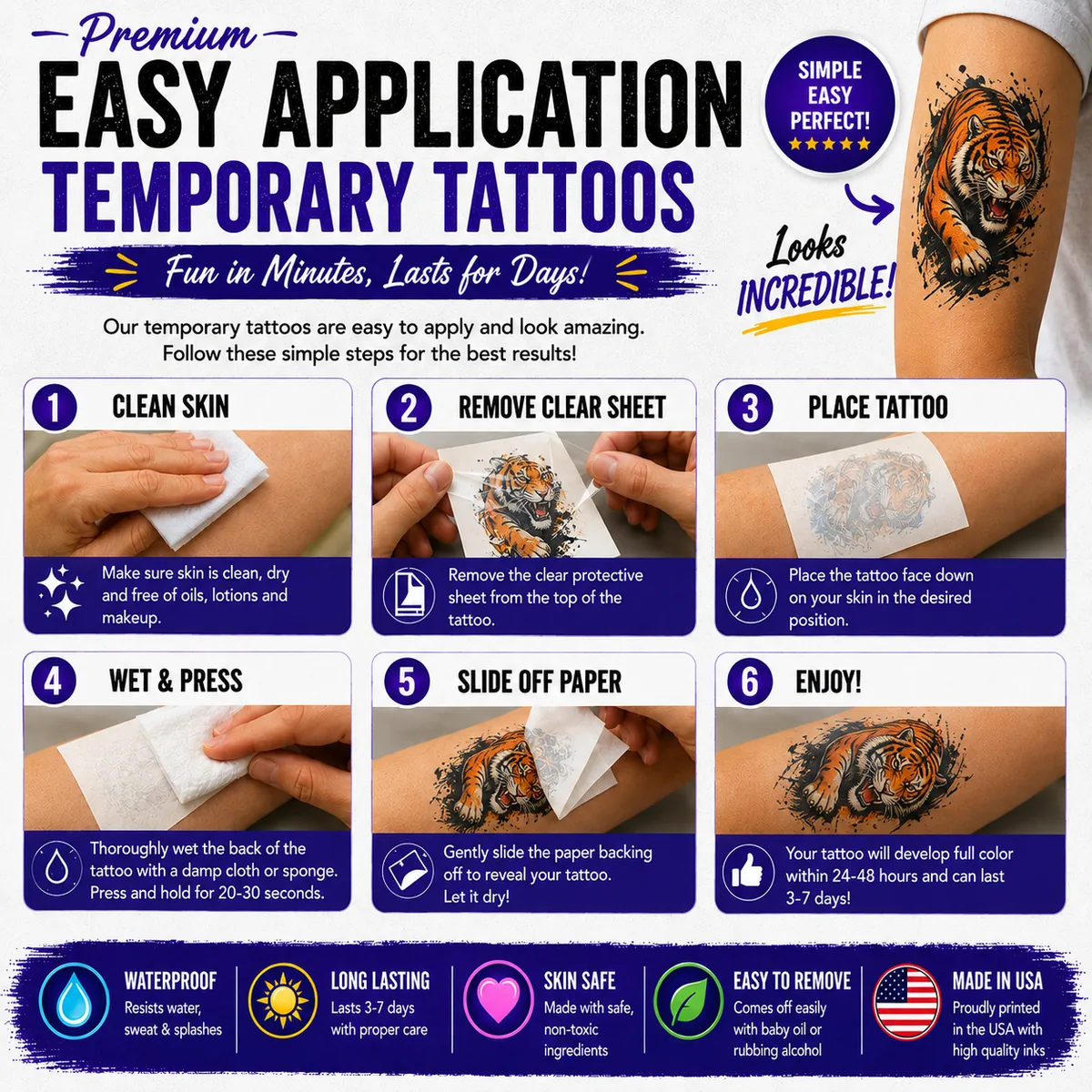 SpongeBob SquarePants Logo - Temporary Tattoo - Image 5