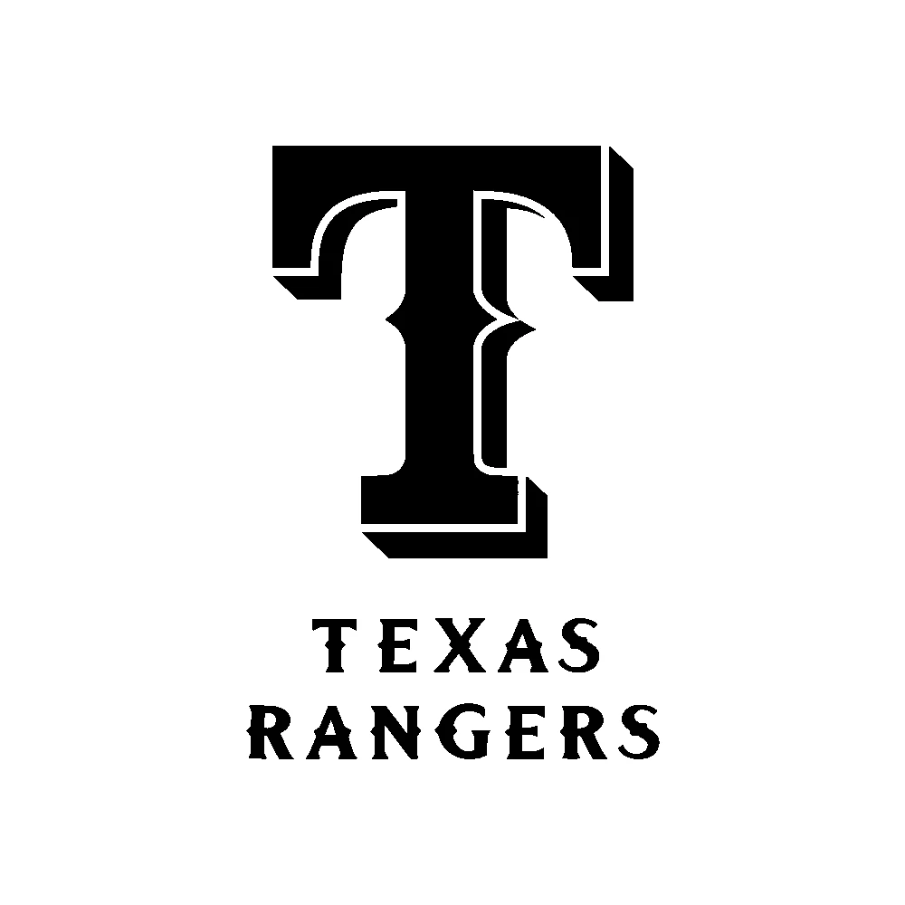 Texas Rangers - Design 1 - Die Cut Vinyl Decal - Custom Size
