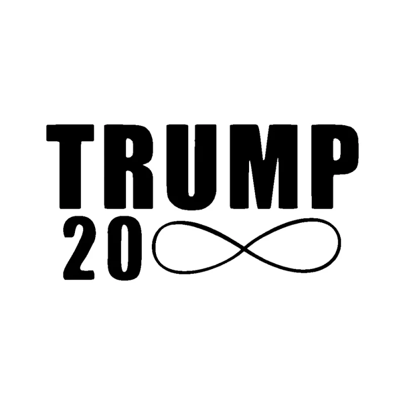 Trump 20 infinity - Design 1 - Die Cut Vinyl Decal - Custom Size