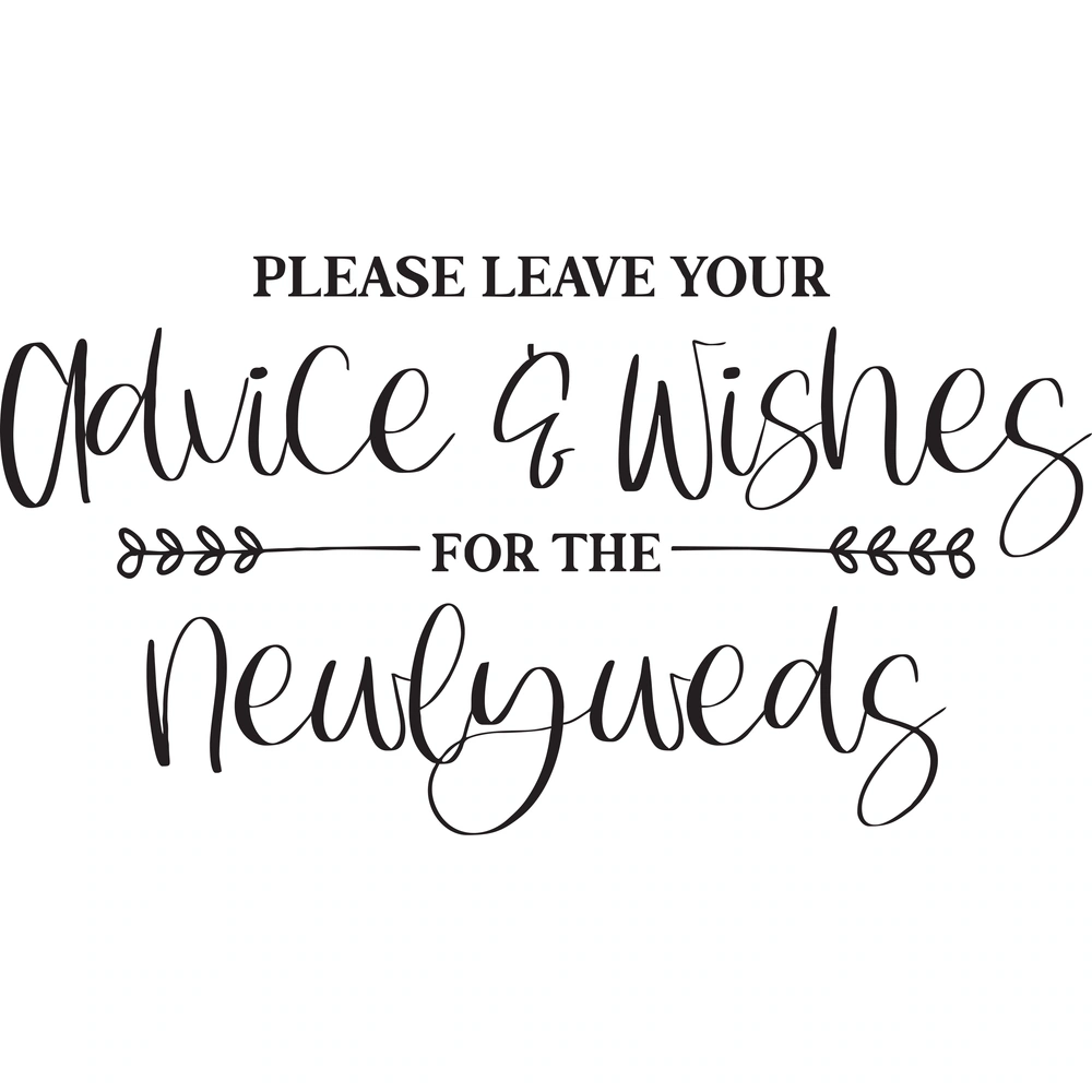 Custom Design ADVICE AND WISHES - Die Cut Vinyl Decal - Custom Size