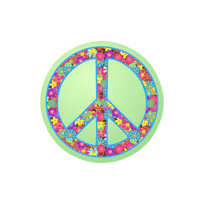 Peace Glow in the Dark Vinyl Decal - Custom Size