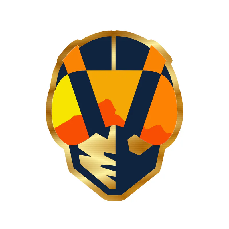 Las Vegas Aviators - Logo - Gold Chrome Vinyl Decal