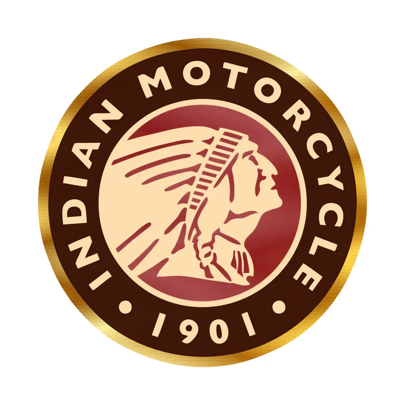 Indian Motorcycles Gold Chrome Vinyl Decal- Custom Size