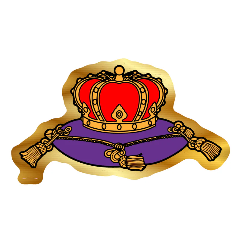 Crown Royal Gold Chrome Vinyl Decal