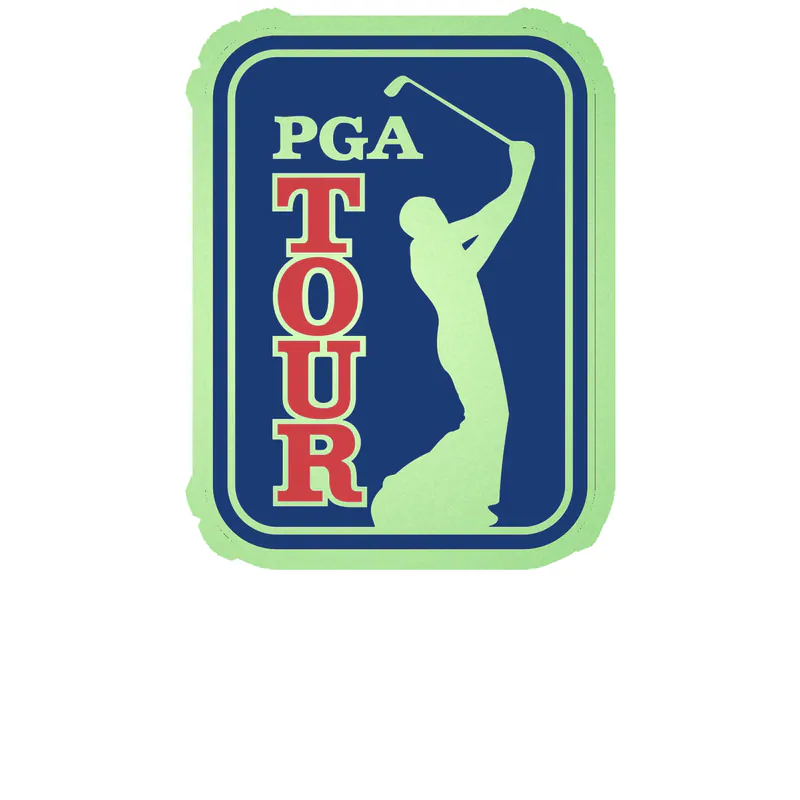 PGA tour logo Glow in the Dark Vinyl Decal