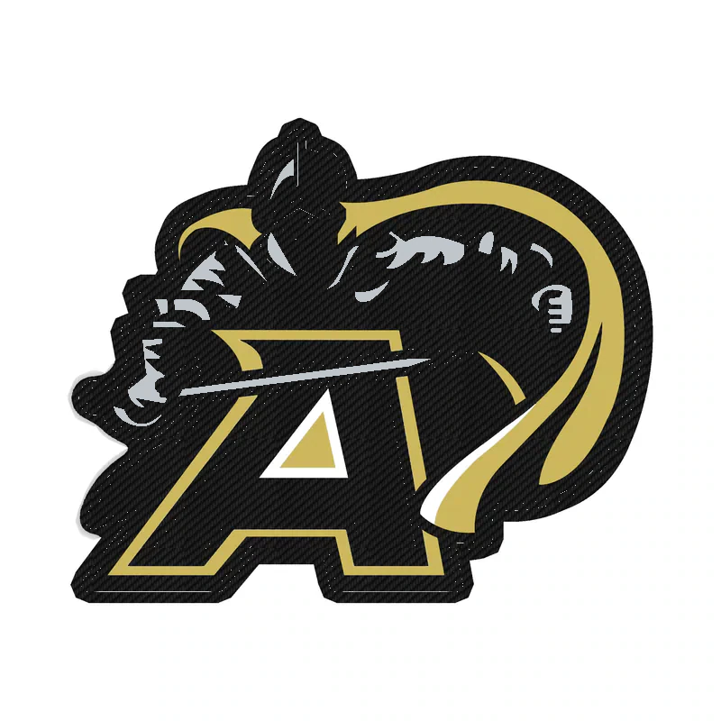 Army Black Knights - Image 1 - Carbon Fiber Vinyl Decal - Custom Size