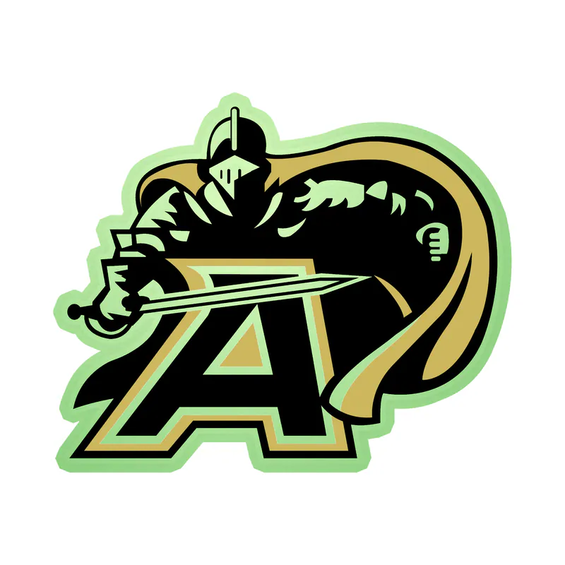 Army Black Knights - Image 1 - Glow in the Dark Vinyl Decal - Custom Size