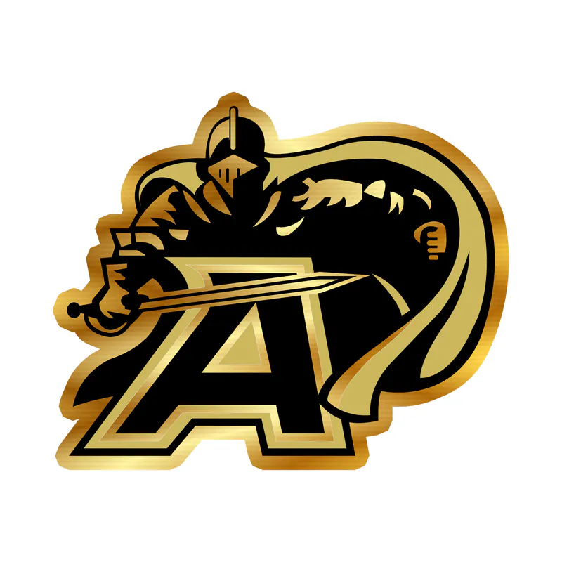 Army Black Knights - Image 1 - Gold Chrome Vinyl Decal - Custom Size