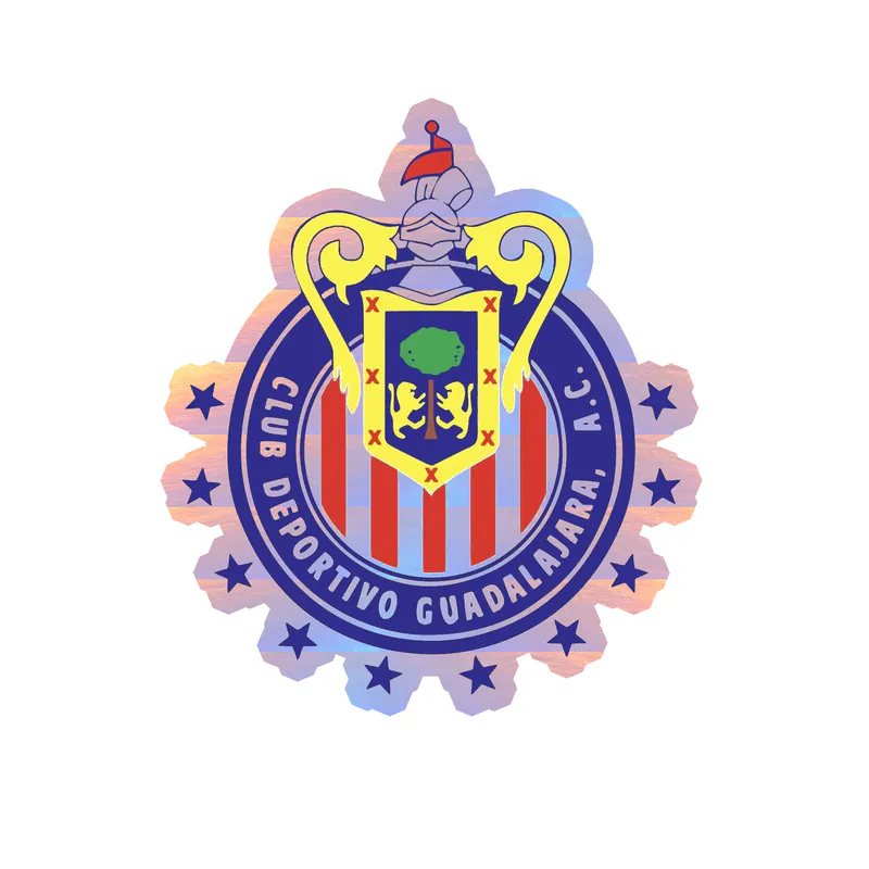 Chivas de Guadalajara Holographic Vinyl sticker - Custom Size