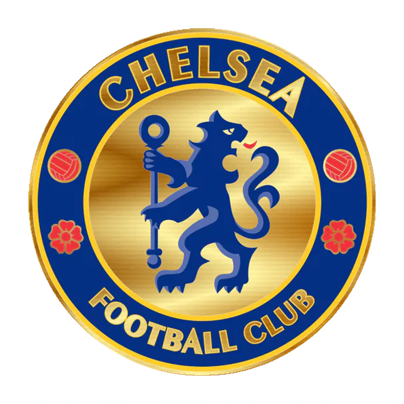 Chelsea Football Club Gold Chrome Vinyl Decal