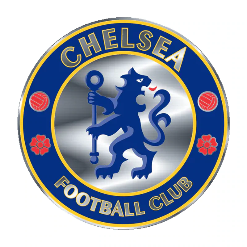 Chelsea Football Club Silver Chrome Vinyl Decal