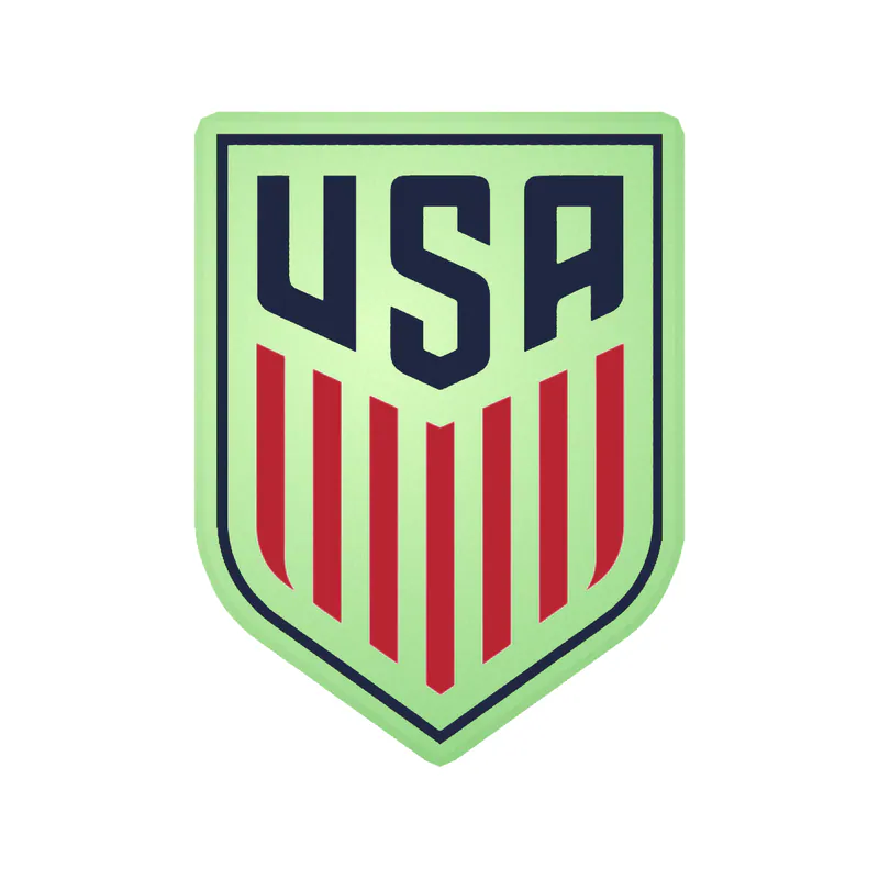 United States National Soccer Team Glow in the Dark Vinyl Decal