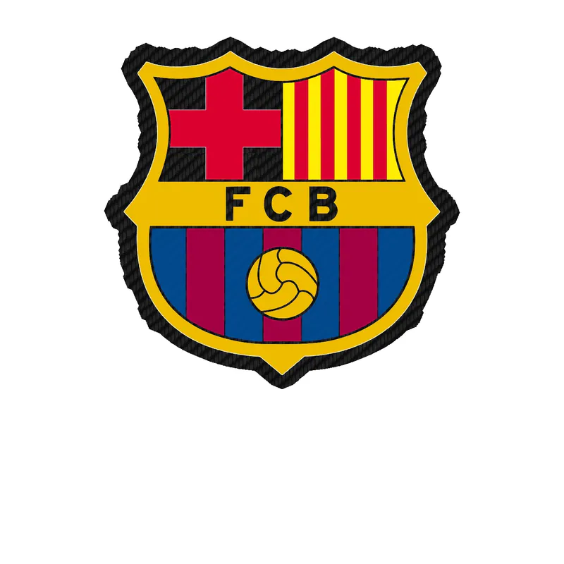FC Barcelona Carbon Fiber Vinyl Decal