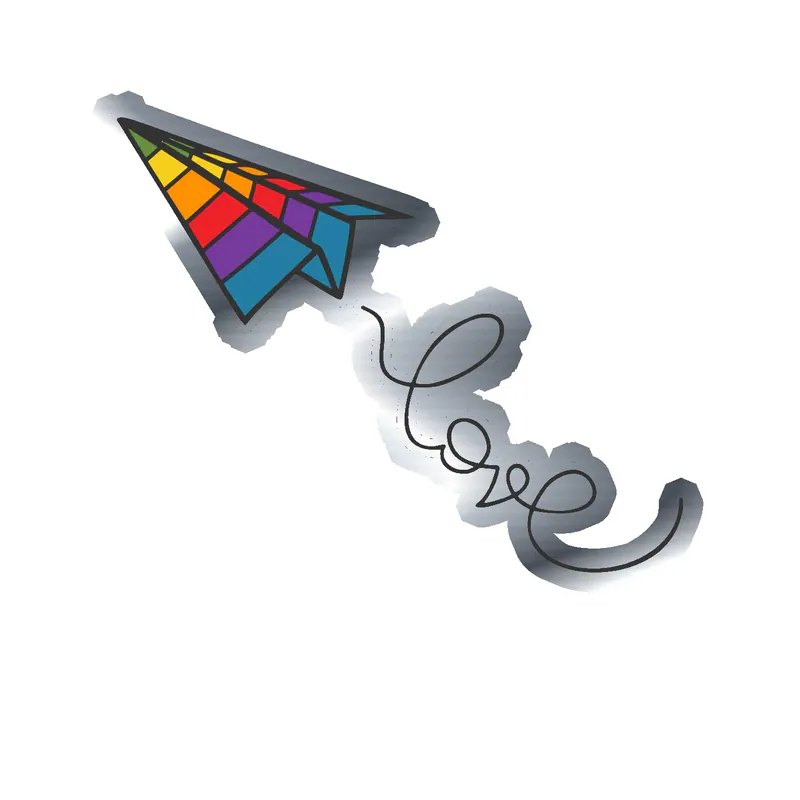 Pride Silver Chrome Vinyl Decals - Custom Size