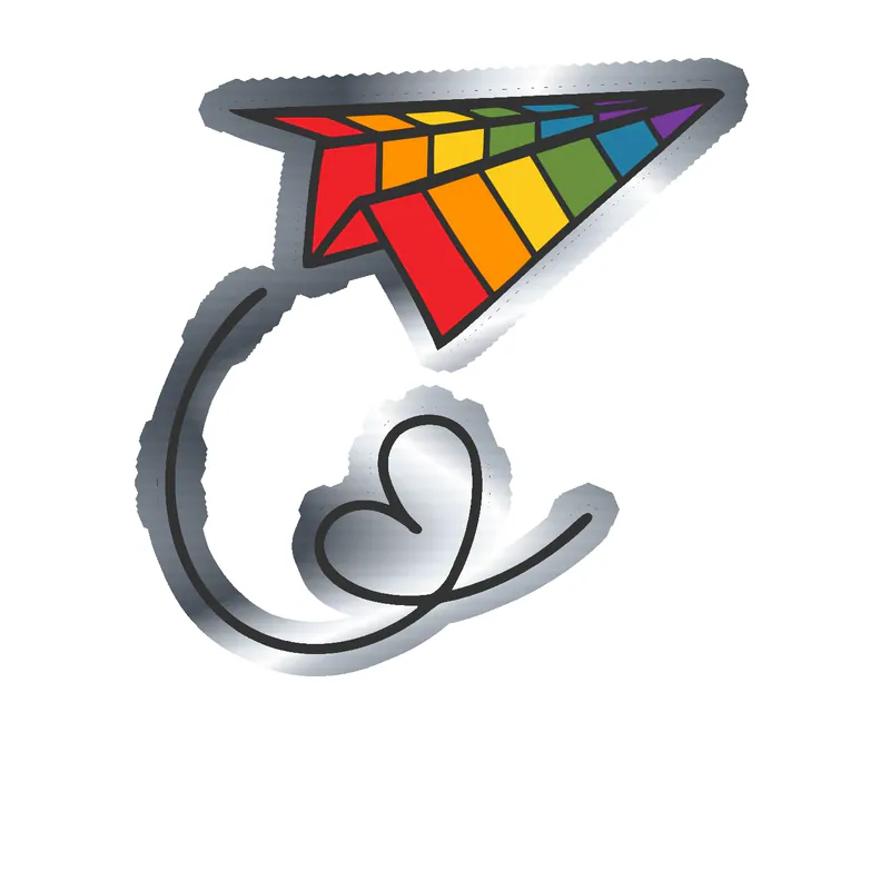 Pride Silver Chrome Vinyl Decals - Custom Size