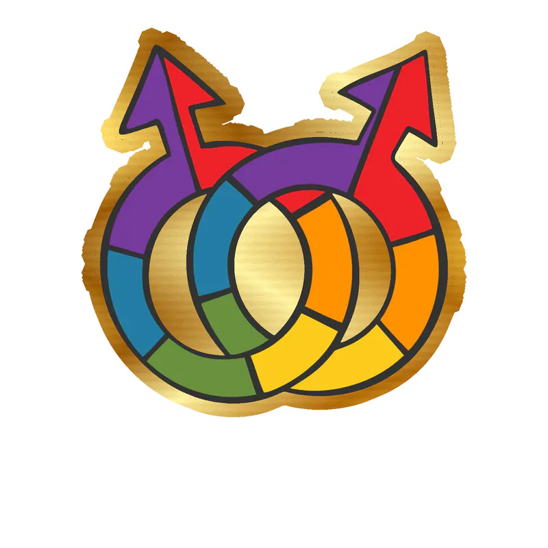Pride Gold Chrome Vinyl Decals - Custom Size