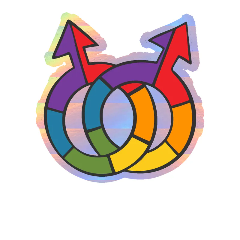Pride Holographic Vinyl Decals - Custom Size