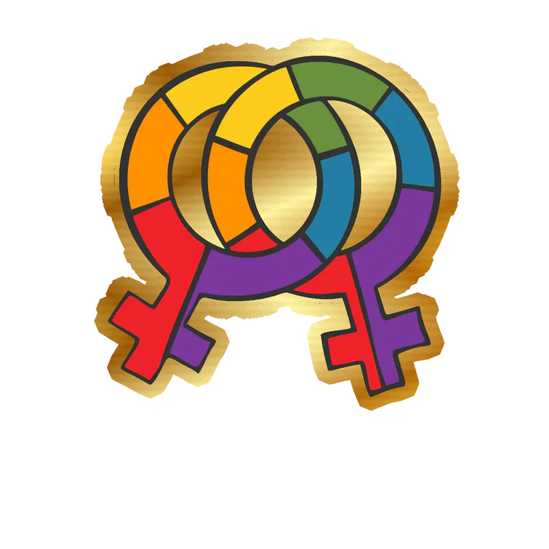 Pride Gold Chrome Vinyl Decals - Custom Size
