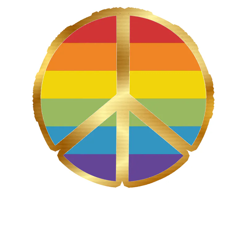 Pride Gold Chrome Vinyl Decals - Custom Size