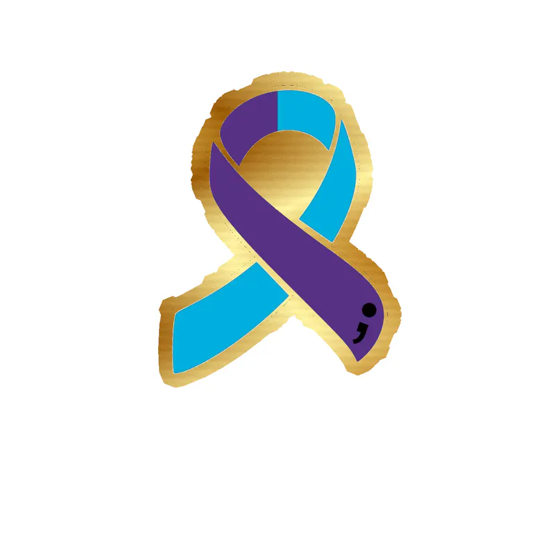 Mental Health Gold Chrome Vinyl Decals - Custom Size