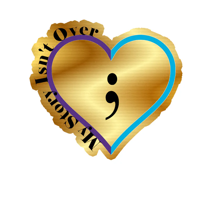My Story Isn't Over Gold Chrome Vinyl Decals - Custom Size