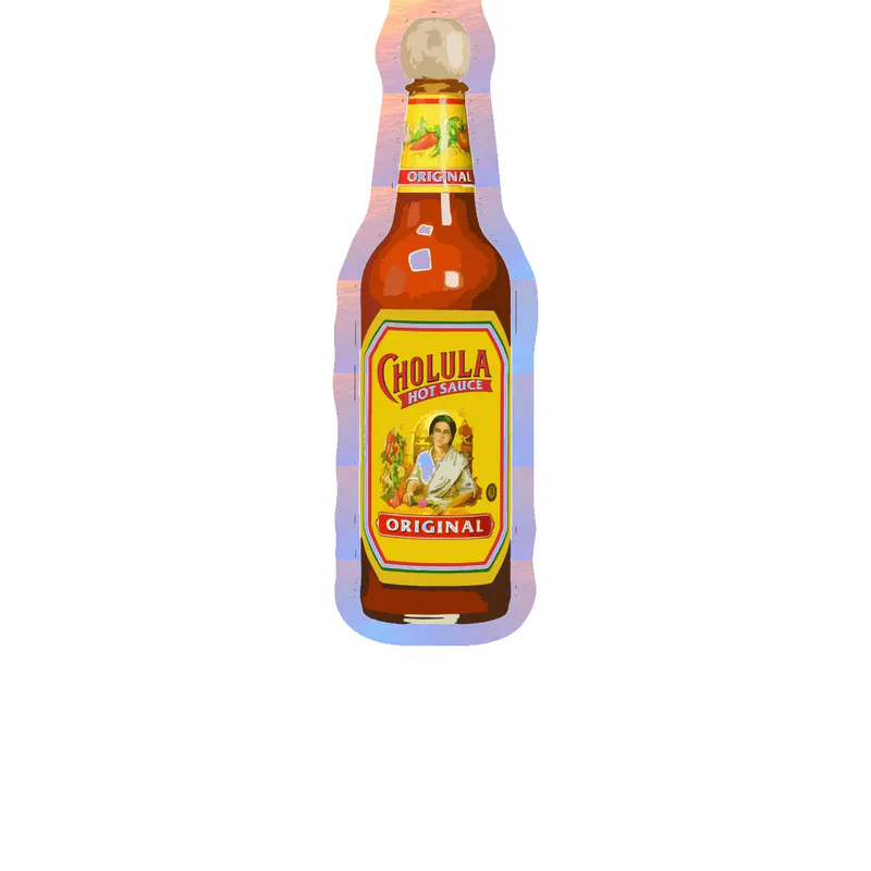 Cholula Holographic Vinyl Decal - Custom Size