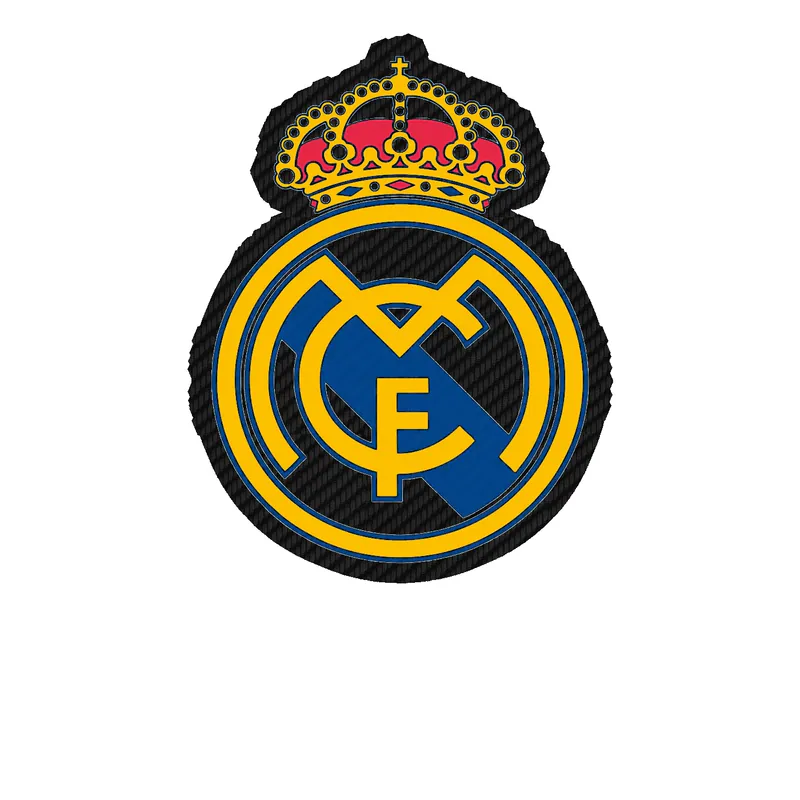 Real Madrid CF Carbon Fiber Vinyl Decal