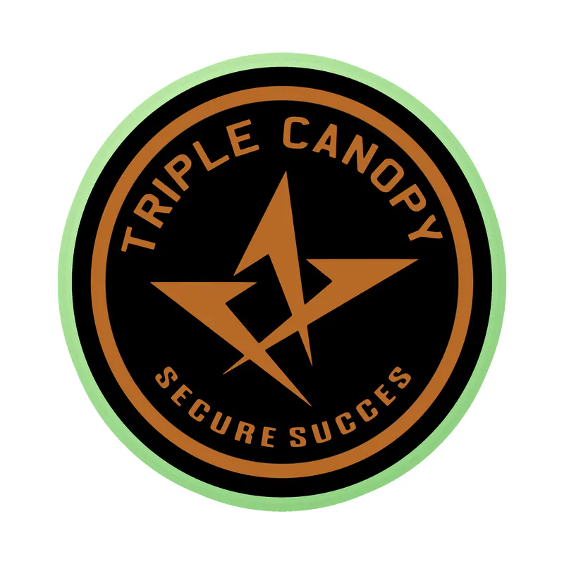 Triple Canopy - Glow in the Dark Vinyl Decal - Custom Size