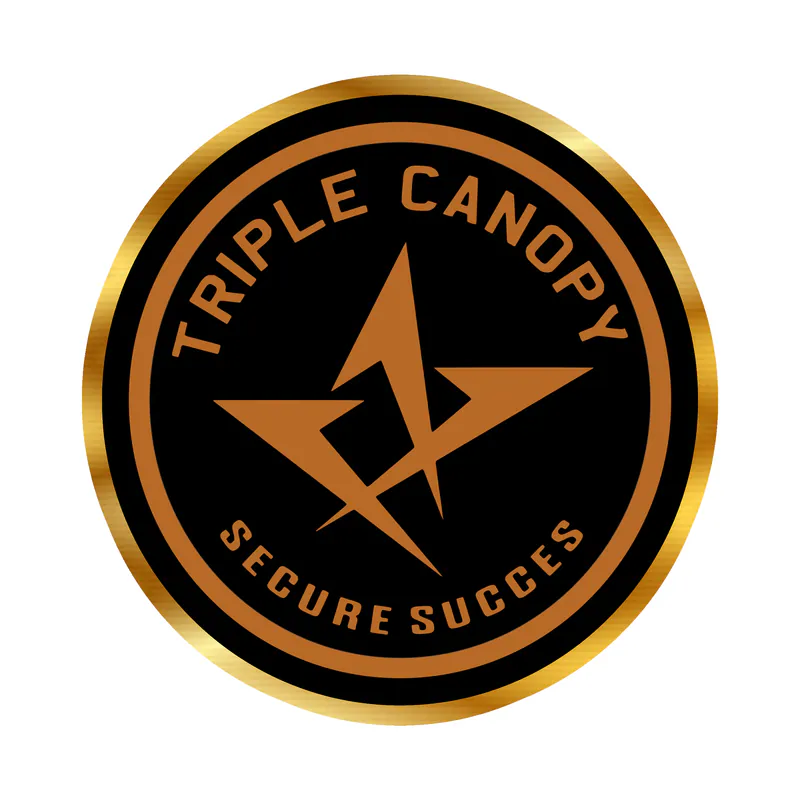 Triple Canopy - Gold Chrome Vinyl Decal - Custom Size